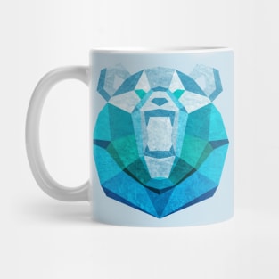 Icy Geometric Polar Bear Mug